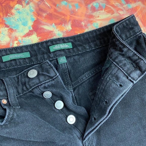 Wild Fable 00 Black Highest Rise Button Fly Shorts - Picture 8 of 8